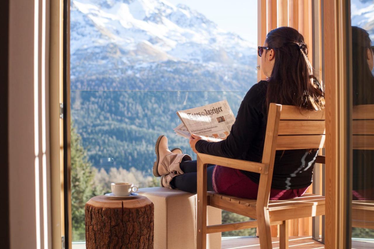 Berghotel Randolins São Moritz Exterior foto