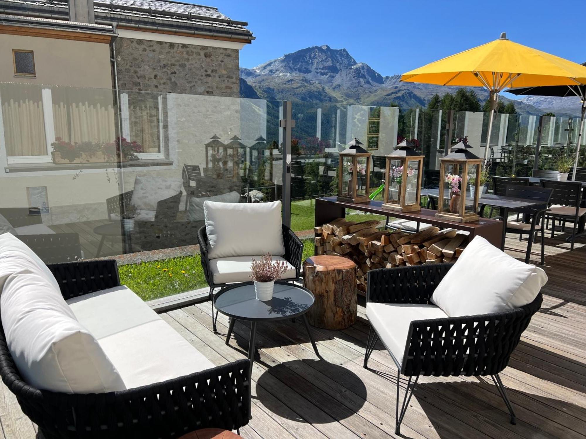 Berghotel Randolins São Moritz Exterior foto